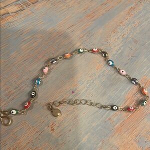 Colorful Evil Eye Anklet